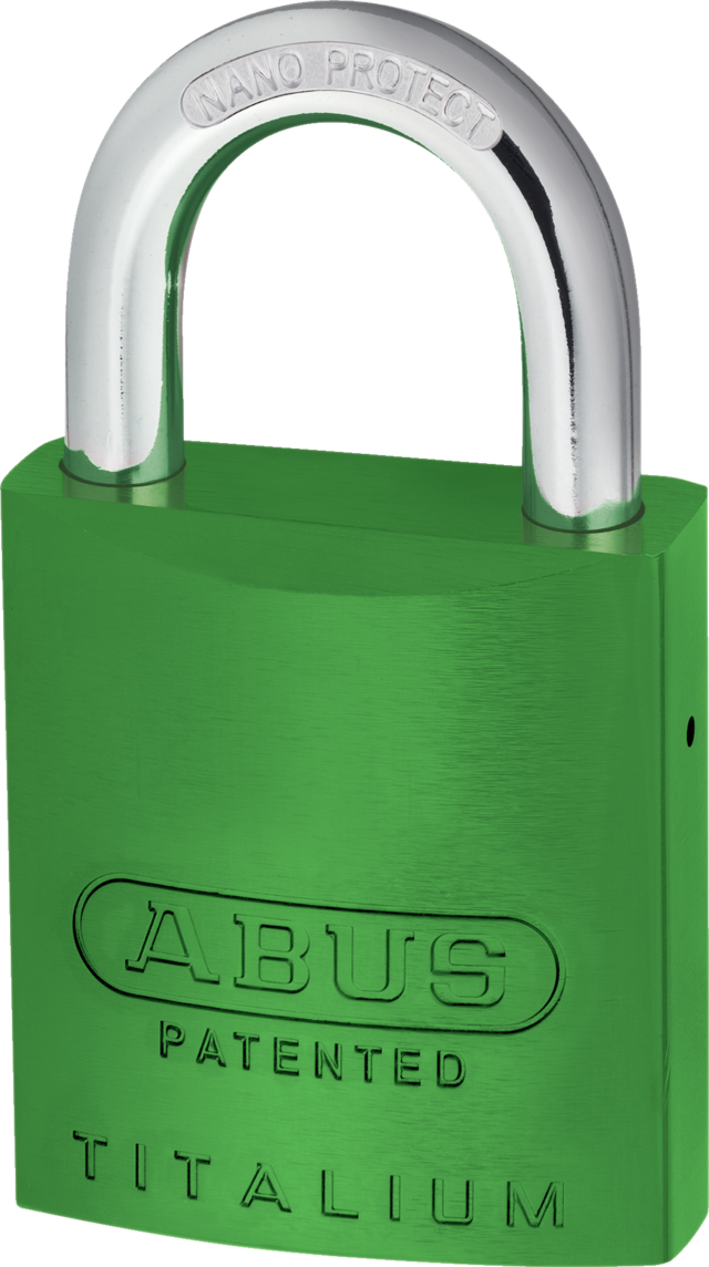 Cadenas en aluminium 83AL/45 S vert (sans cylindre)