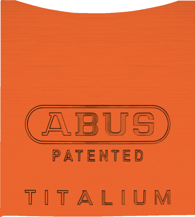 Cadenas en aluminium 83AL/45 S orange (sans cylindre)