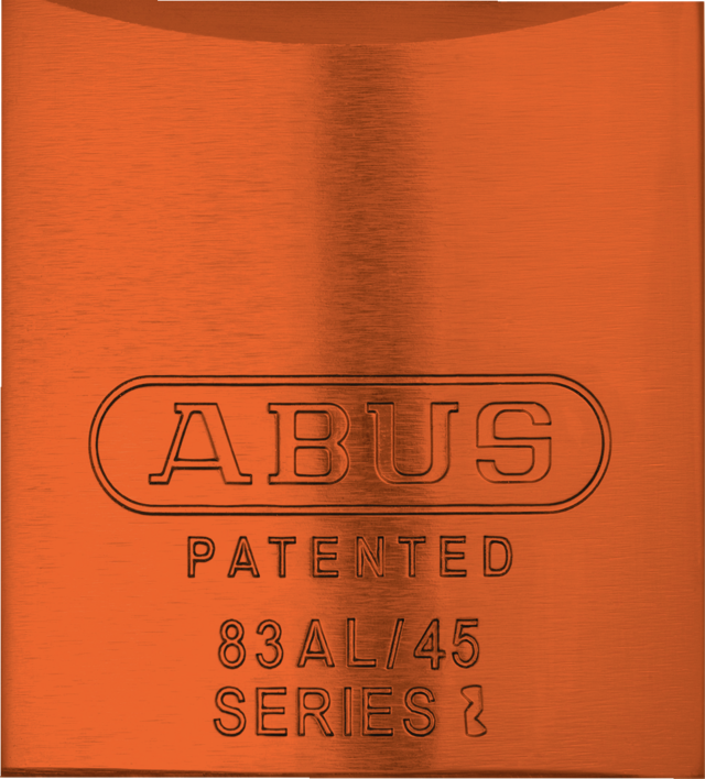 Cadenas en aluminium 83AL/45 S orange (sans cylindre)