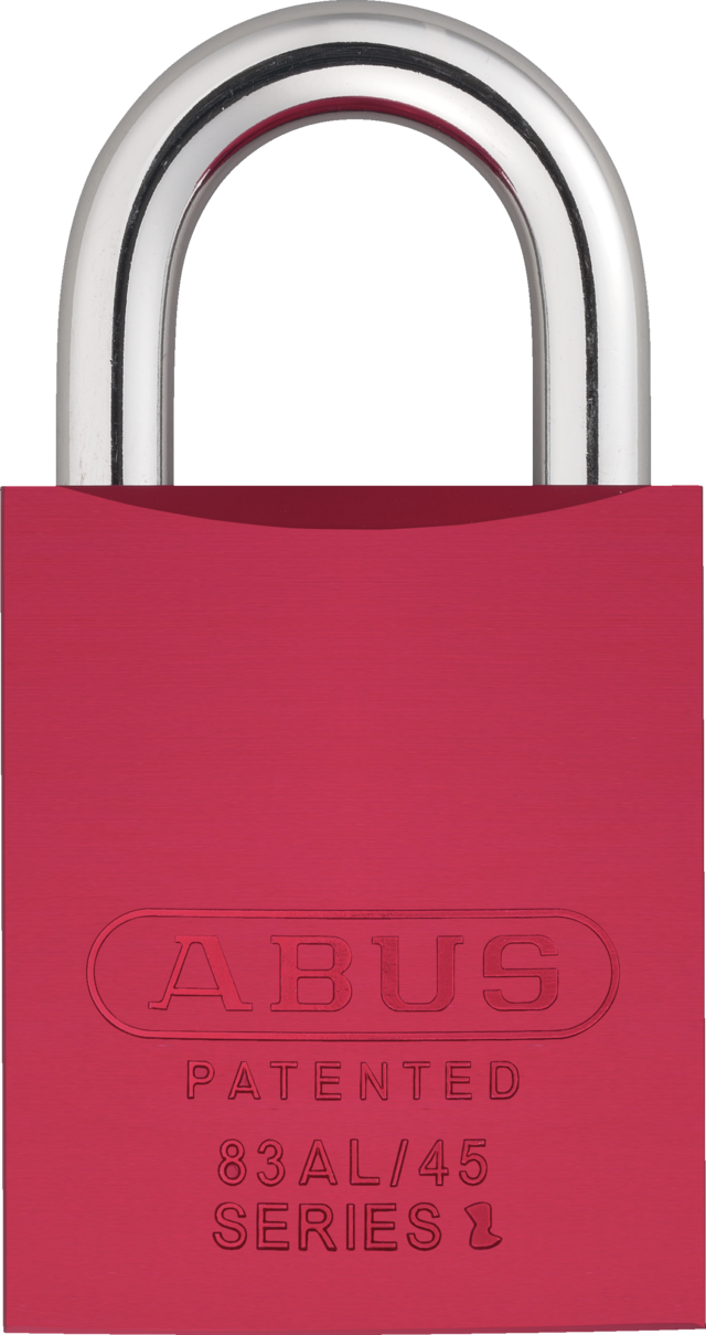 Cadenas en aluminium 83AL/45 S rouge (sans cylindre)