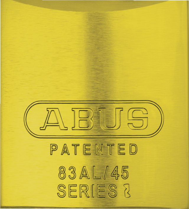 Cadenas en aluminium 83AL/45 S jaune (sans cylindre)
