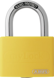 Padlock aluminum T65AL/40 yellow