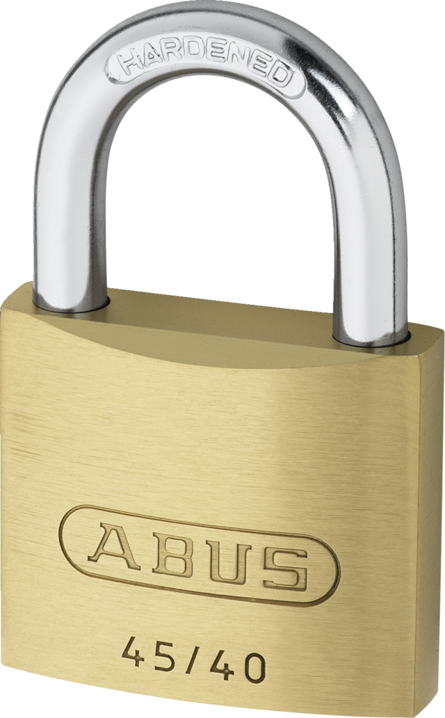 Vorhangschloss Messing 45