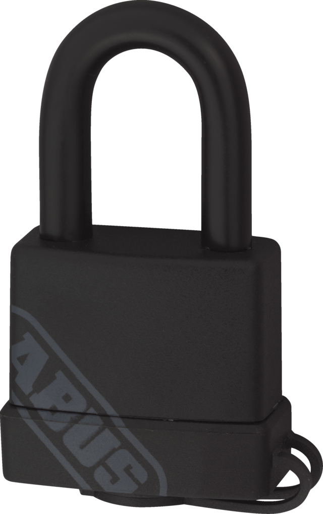 Vorhangschloss Messing 70/35 schwarz