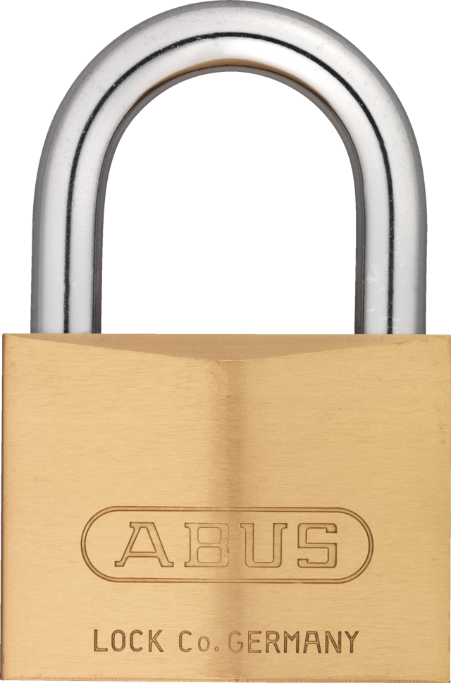 Vorhangschloss Messing 85/60 Lock-Tag