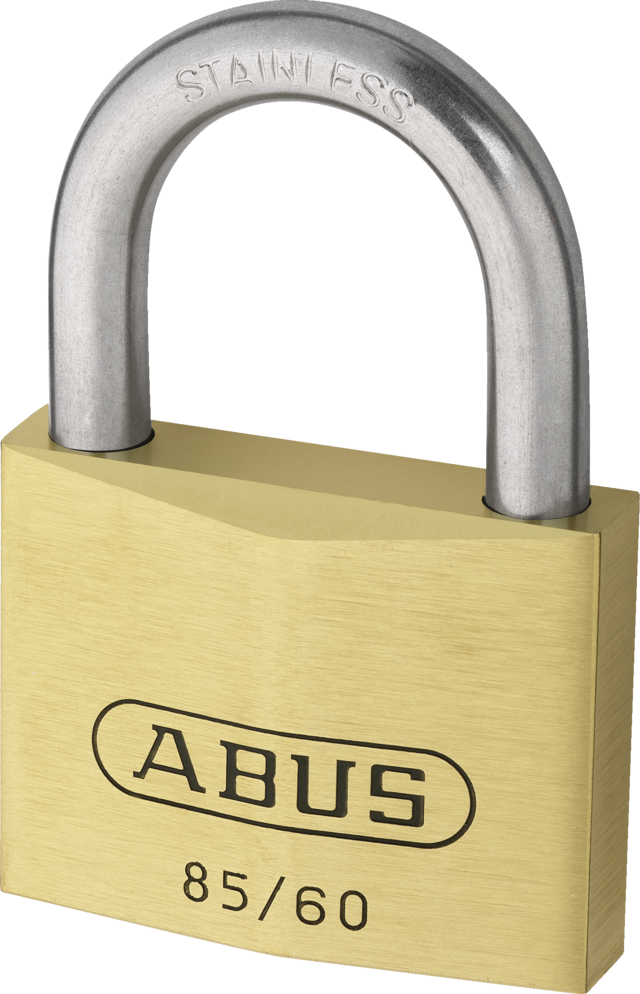 Vorhangschloss Messing 85/60 Lock-Tag