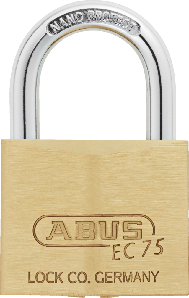 Padlock brass 75