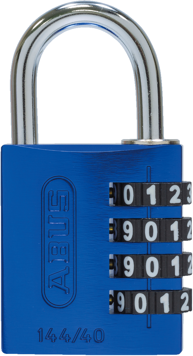Combination lock 144/40 blue B/SDKNFIN