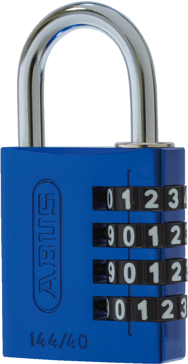 Combination lock 144/40 blue B/SDKNFIN