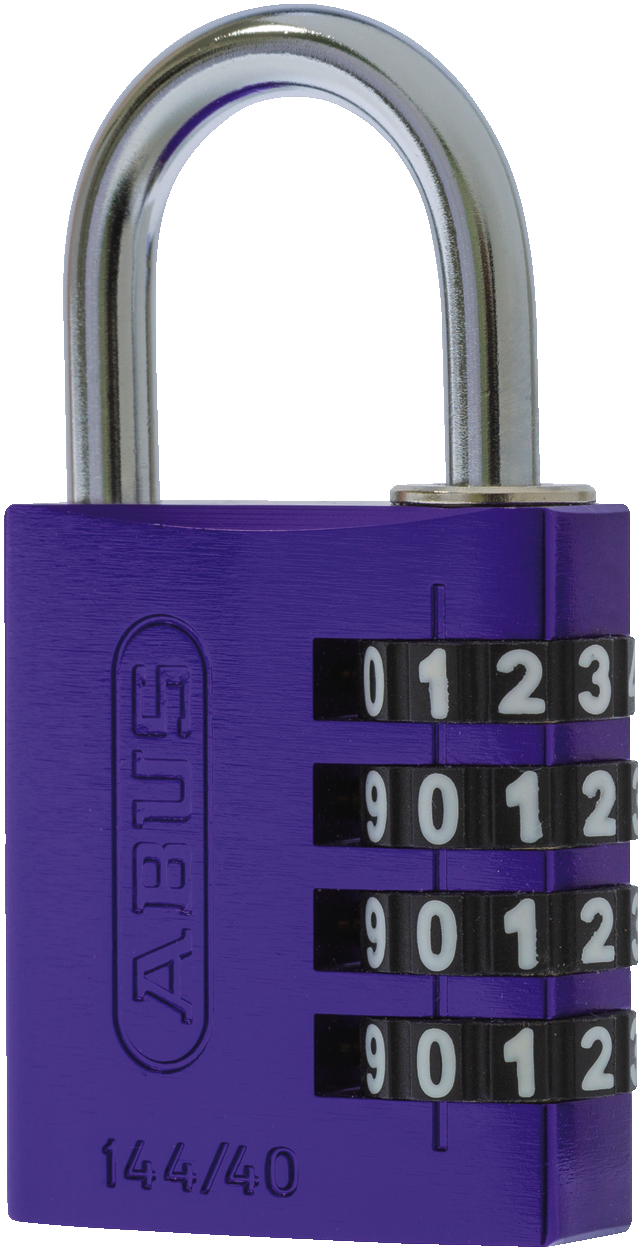 Combination lock 144/40 purple B/SDKNFIN