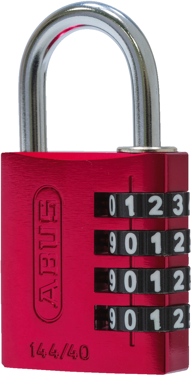 Zahlenschloss 144/40 rot Lock-Tag