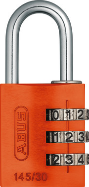 Candado de combinación 145/30 naranja