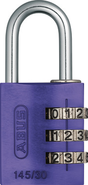 Combination lock 145/30 purple