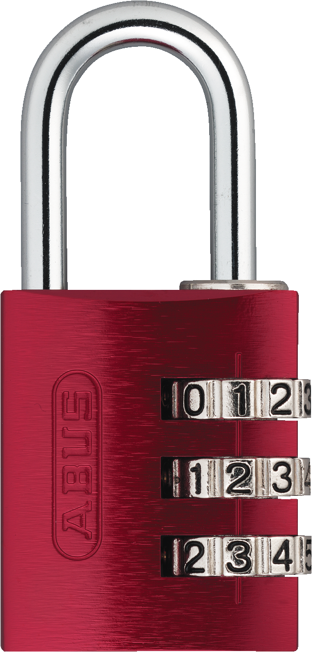 Kłódka szyfrowa 724/30 czerwony B