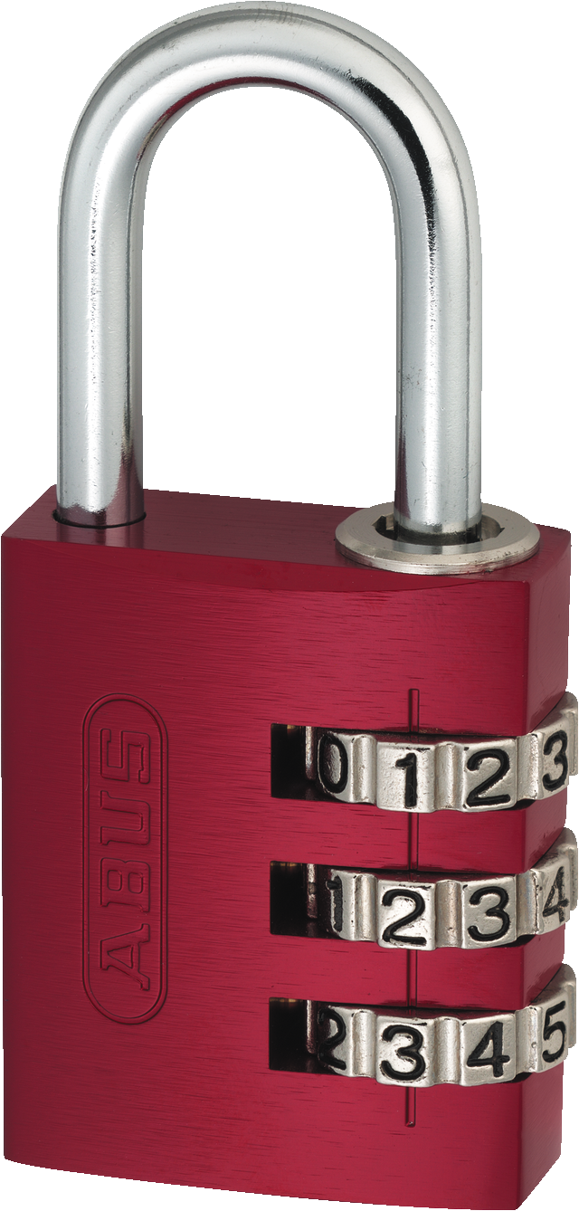 Kłódka szyfrowa 724/30 czerwony B