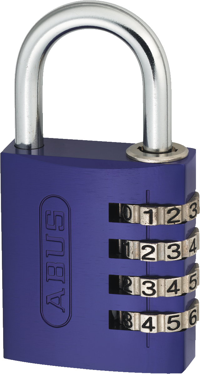 Kłódka szyfrowa 724/40 purpurowy B