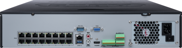 16-kanaals PoE Netwerk Videorecorder (NVR)