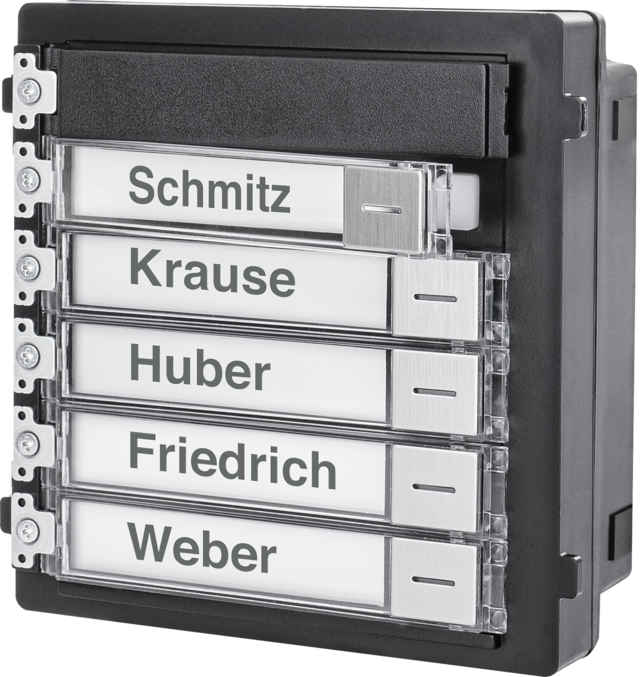 Klingeltasten-Modul (6 Tasten) für Türsprechanlage (Edelstahl)