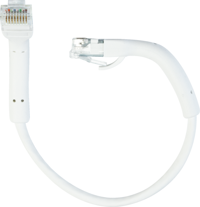 0,22m CAT 6 Slim Patch Kabel U/UTP mit biegbaren Steckern