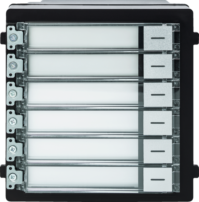 Beldrukmodule (6 toetsen) voor deurintercom