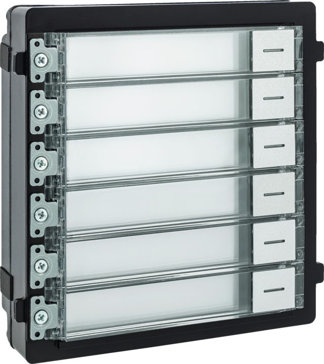 Beldrukmodule (6 toetsen) voor deurintercom