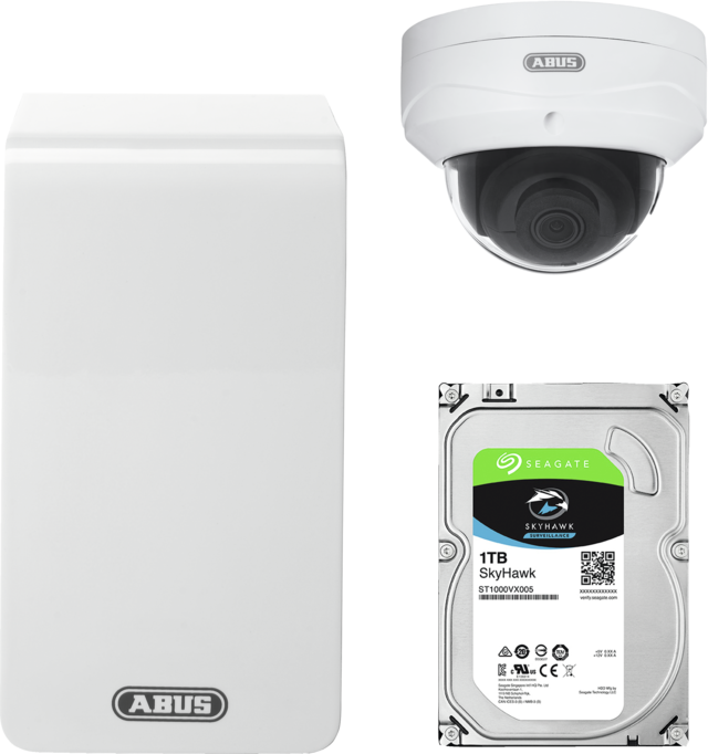 ABUS IP video surveillance 6-Channel Wi-Fi complete set