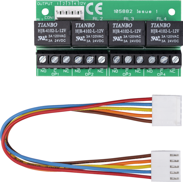 Secoris 4-fach-Relaisplatine