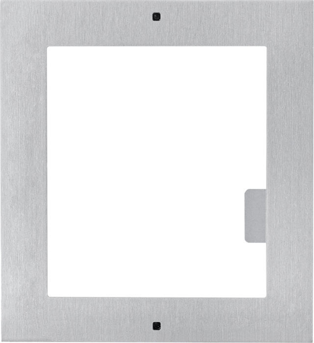 Rahmen für 1 Modul für Aufputzmontage (Edelstahl)