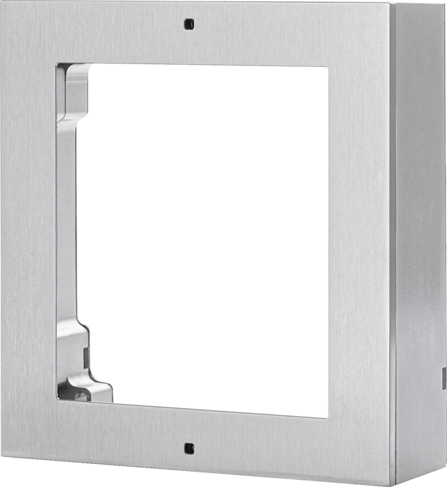 Rahmen für 2 Module für Aufputzmontage (Edelstahl)