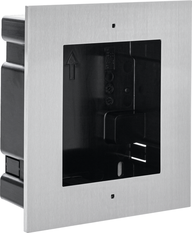 Rahmen für 1 Modul für Unterputzmontage (Edelstahl)