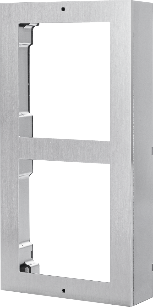 Rahmen für 2 Module für Aufputzmontage (Edelstahl)