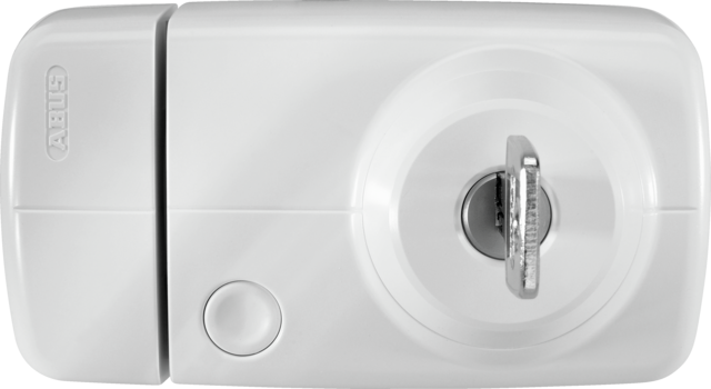 Verrou de porte sans fil supplémentaire Secvest avec cylindre intérieur (blanc) vue frontale