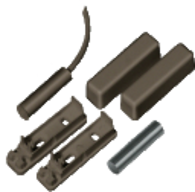 Opening detector, 2m, 2-core, brown front view