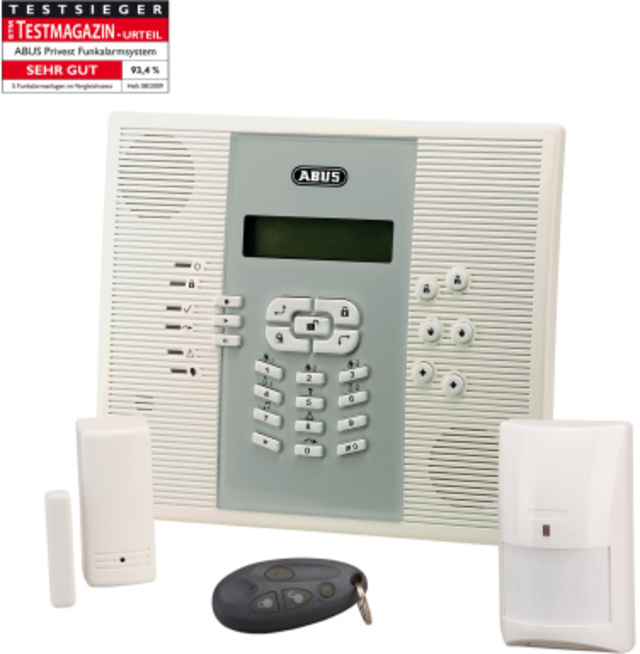 Privest Funkalarm Basis Set DE Vorderansicht