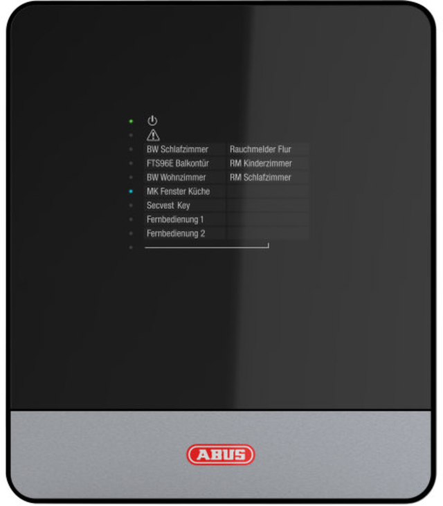 Secvest IP wireless alarm control panel front view