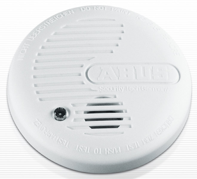 ABUS Heimrauchmelder, Lithium, 3er Sparset Vorderansicht