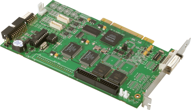 PCI Videoüberwachungskarte 8 CH @ 200 FPS Ansicht Links