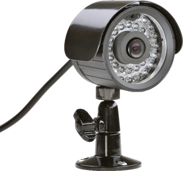 Caméra compactes IR étanche à l‘eau Eyseo Ecoline, 420 lignes TV vue de gauche