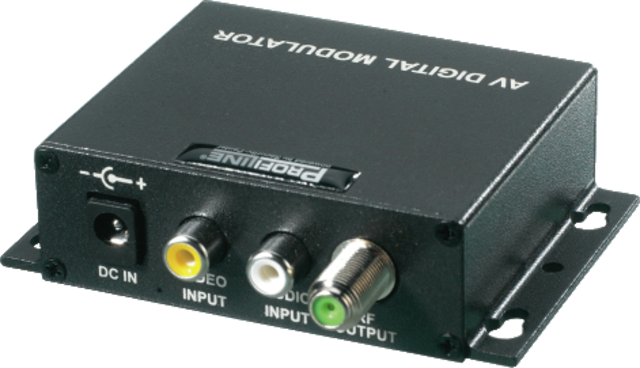 UHF modulator rear view