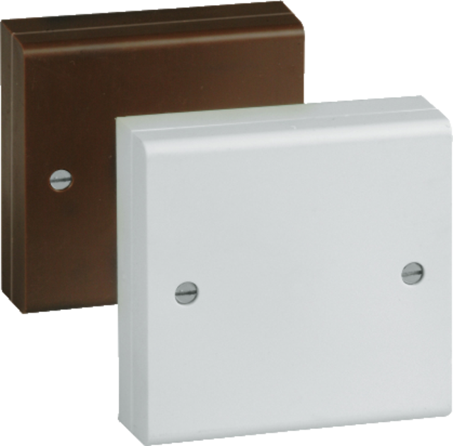 Screw terminal distributor flush mount, 8-pins, white front view
