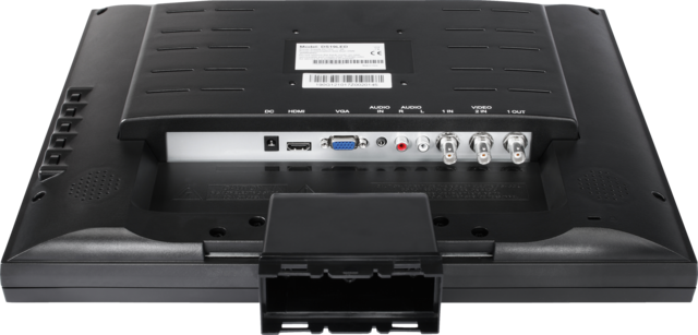 19" LED monitor back view