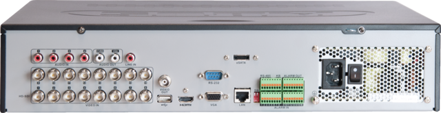 16-channel HD-SDI Digital Recorder back view
