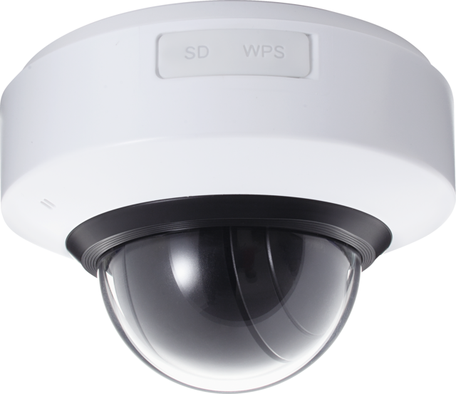 WLAN HD 720p pan/tilt/zoom indendørs domekamera vis fra bag