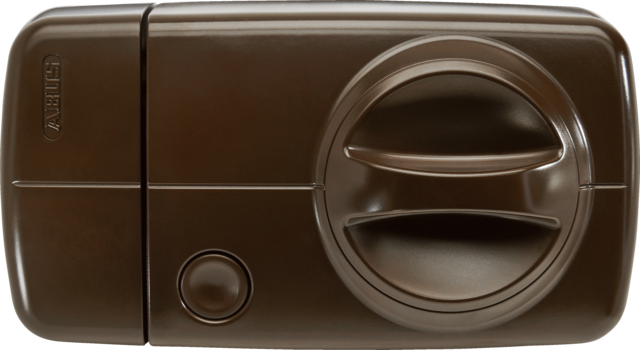 Secvest wireless additional door lock with rotary knob (brown) front view