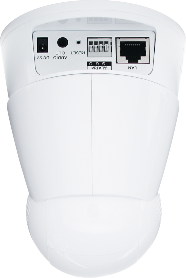 Caméra d'Intérieur Pan Tilt Zoom WLAN HD 720p vue arrière