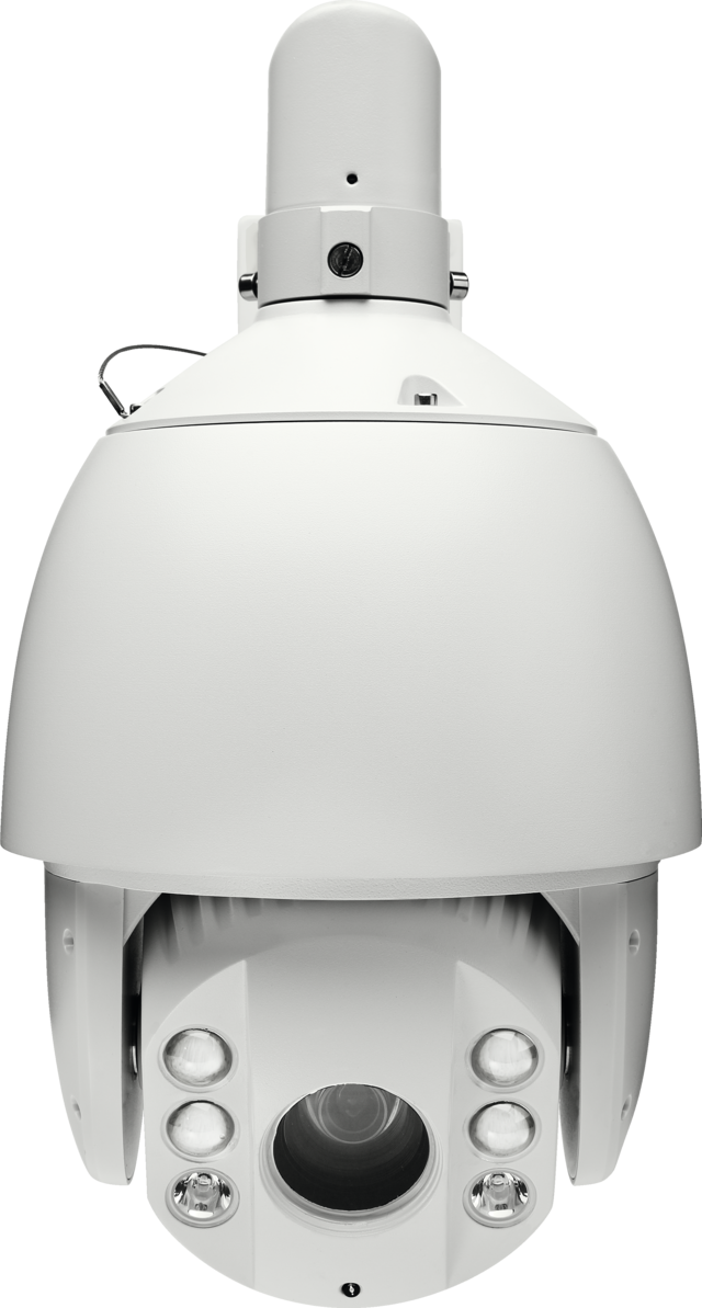 Dôme HD Analogique Extérieur 30 x PTZ IR 1080p vue frontale
