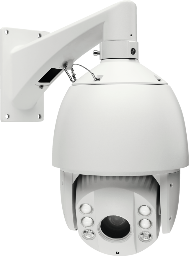 Utomhus Analog HD 30 x PTZ Dome IR 1080p vänster främre vy