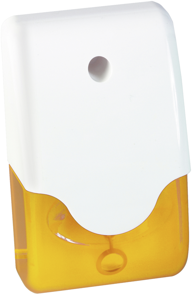 Flash + sirène, jaune vue avant droite