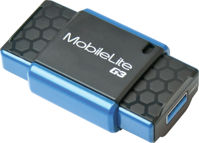 Lecteur de cartes "6 en 1" vue avant droite