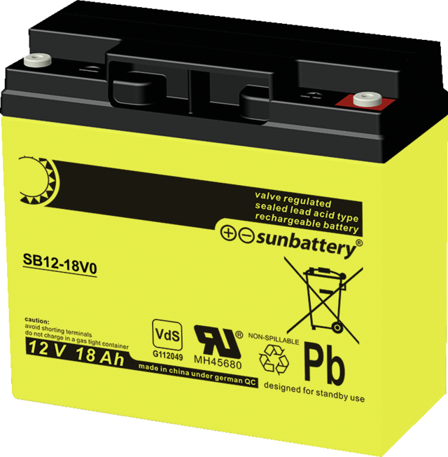 VdS Akkumulator 12 V, 18 Ah